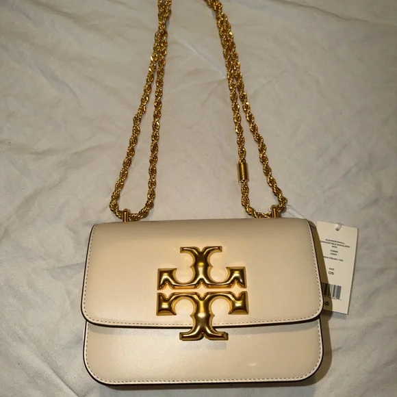 Tory Burch Beige Crossbody Bag with Gold Accents - Picture 3 of 5